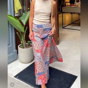 Grey Bandit Patchwork Maxi Skirt